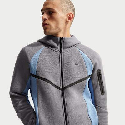 Nike Tech Men's Colour-Block Full-Zip Fleece Windrunner Jacket